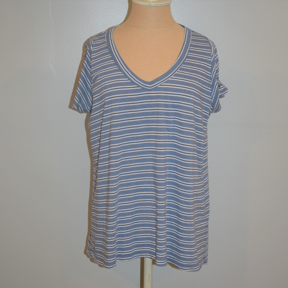 Anthropologie Left of Center Tie Cuff Tee